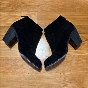 Vince Camuto Black Suede Ankle Booties